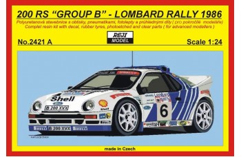 Kit – RS 200 „Official“ - 1986 Lombard rally - # 2 Blomqvist / # 6 Grundel